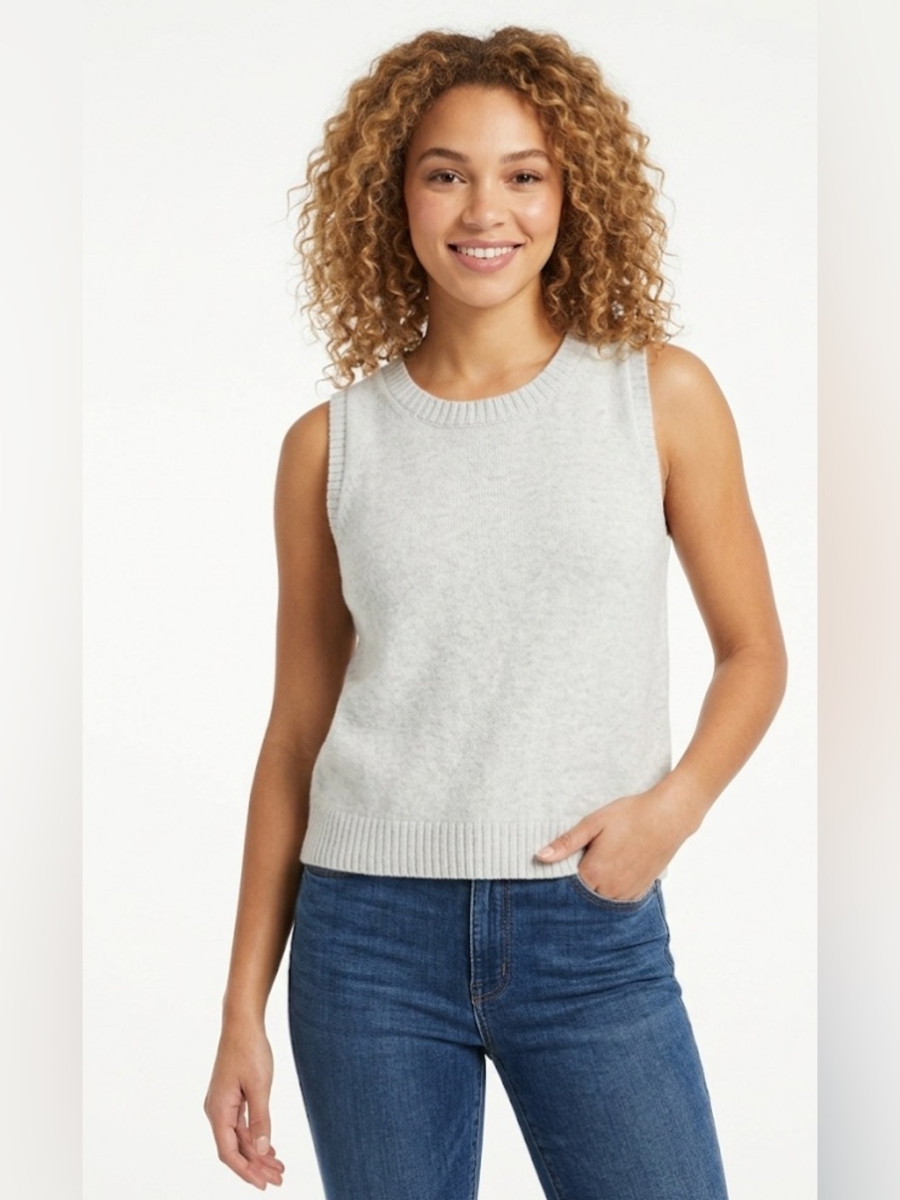 Splendid Sleeveless Classic Knit Vest